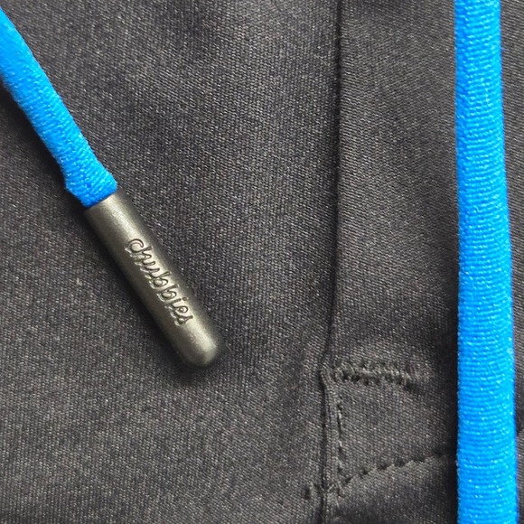 Chubbies Mens Black Jogger Training Athletic Pants‎ Blue Drawstring Large - Picture 8 of 11